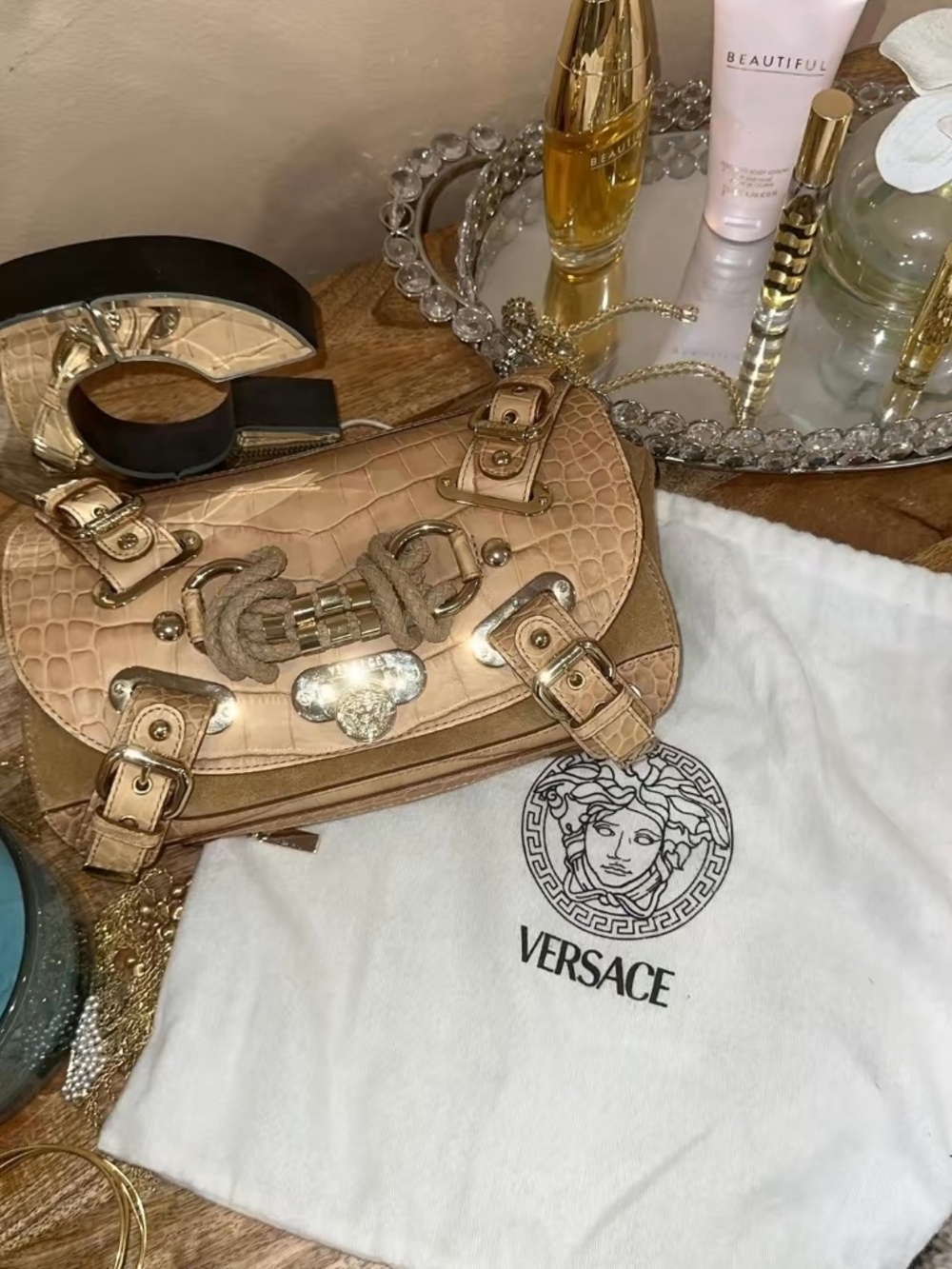 Tan Versace Mini Bag - Picture 2 of 3